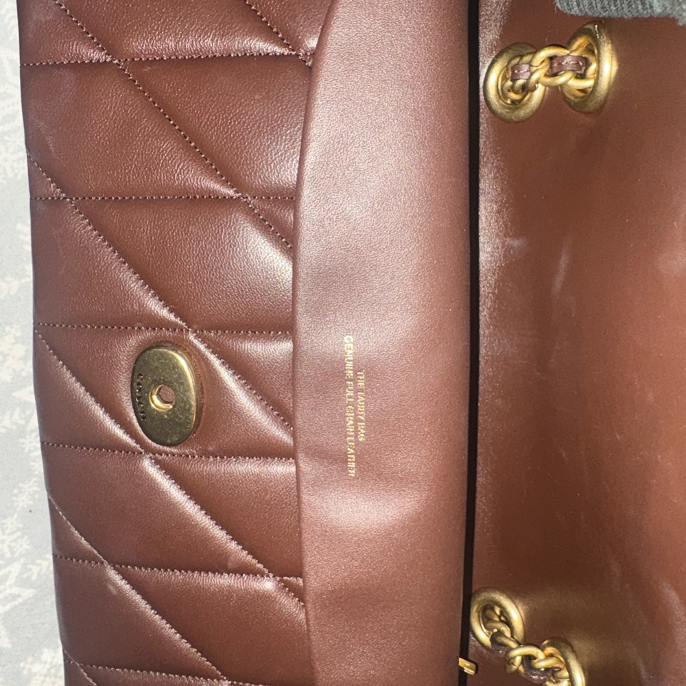 Coach Quilted Brown Crossbody Tabby 26 - Picture 3 of 14